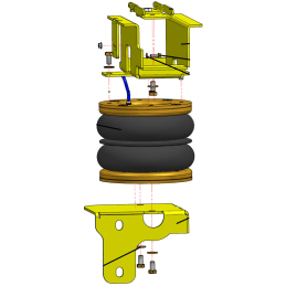 MAN TGE 4x4, dvojmontáž  (2017-) přídavné vzduchové měchy Dunlop