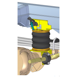 MAN TGE 4x4, dvojmontáž  (2017-) přídavné vzduchové měchy Dunlop