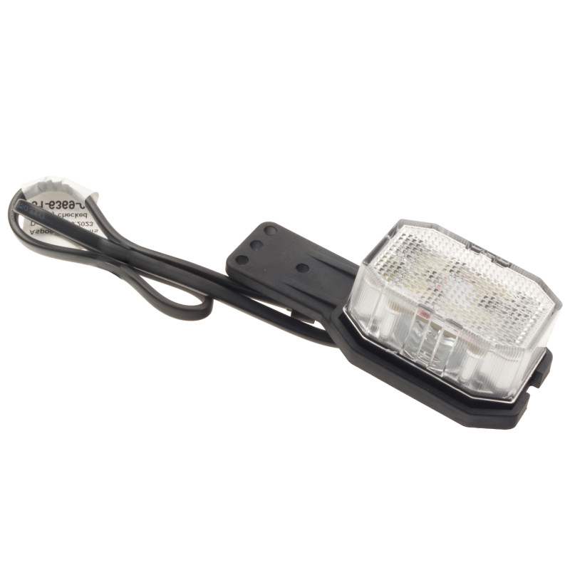 Svítilna doplňková obrysová LED Aspöck Flexipoint 12-24V s odrazkou, na držáku, QS75, levá