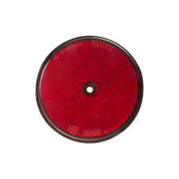 Odrazka červená pr. 80 s otvorem - výprodej
