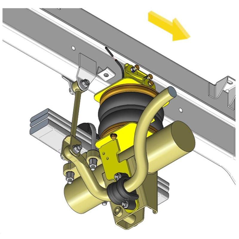 Mercedes Benz Sprinter 408D/416CDI (1995-2006) WDB 904-přídavné vzduchové měchy Dunlop