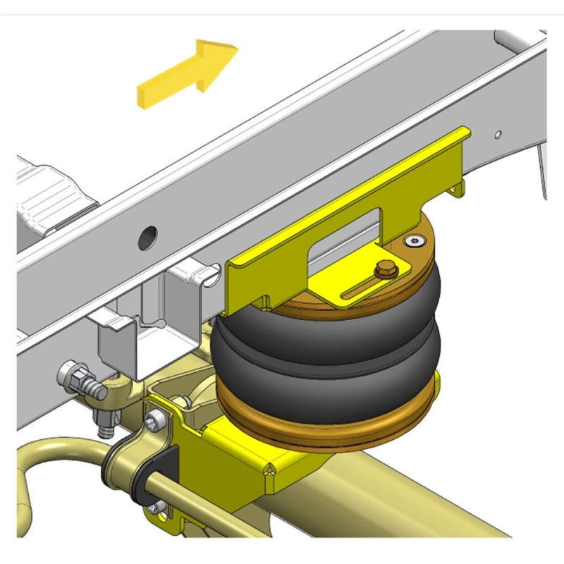 Mercedes Benz Sprinter 200/300 (2006-2018) WDB 906-přídavné vzduchové měchy Dunlop