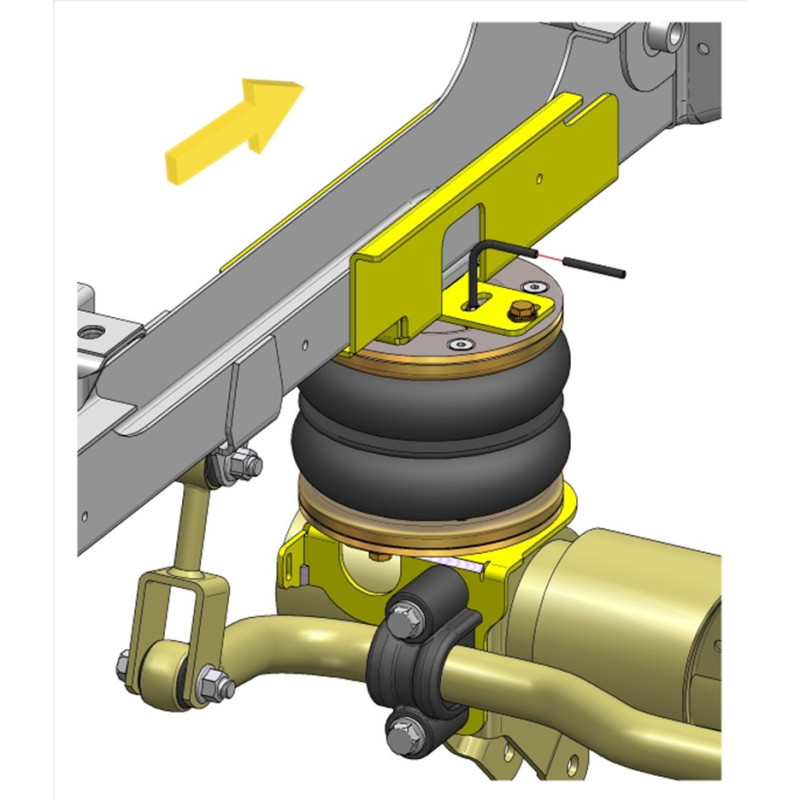 Mercedes Benz Sprinter 400 (2006-2018) WDB 906 - přídavné vzduchové pérování Dunlop
