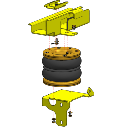 Mercedes Benz Sprinter 400 (2006-2018) WDB 906 - přídavné vzduchové pérování Dunlop