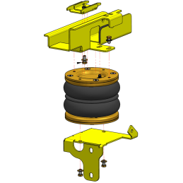 Mercedes Benz Sprinter 500 4x4 (2006-2018) WDB 906 - přídavné vzduchové pérování Dunlop