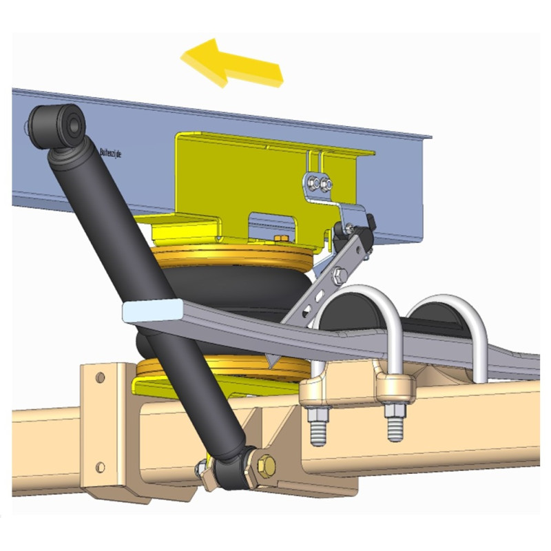 Mercedes Benz Sprinter 200/300 (2018-) WDB 910 - přídavné vzduchové pérování Dunlop