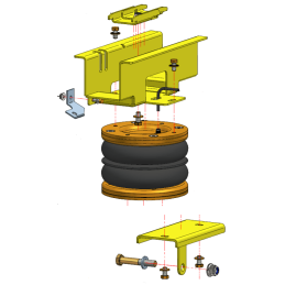 Mercedes Benz Sprinter 200/300 (2018-) WDB 910 - přídavné vzduchové pérování Dunlop