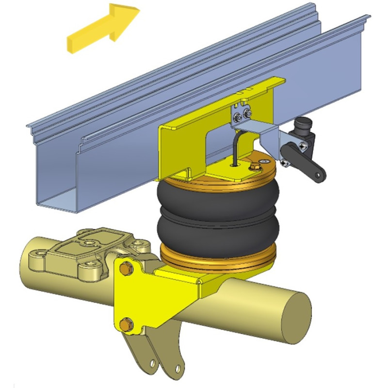 Mercedes Benz Sprinter 400 (2018-) WDB 907 - pžídavné vzduchové pérování Dunlop