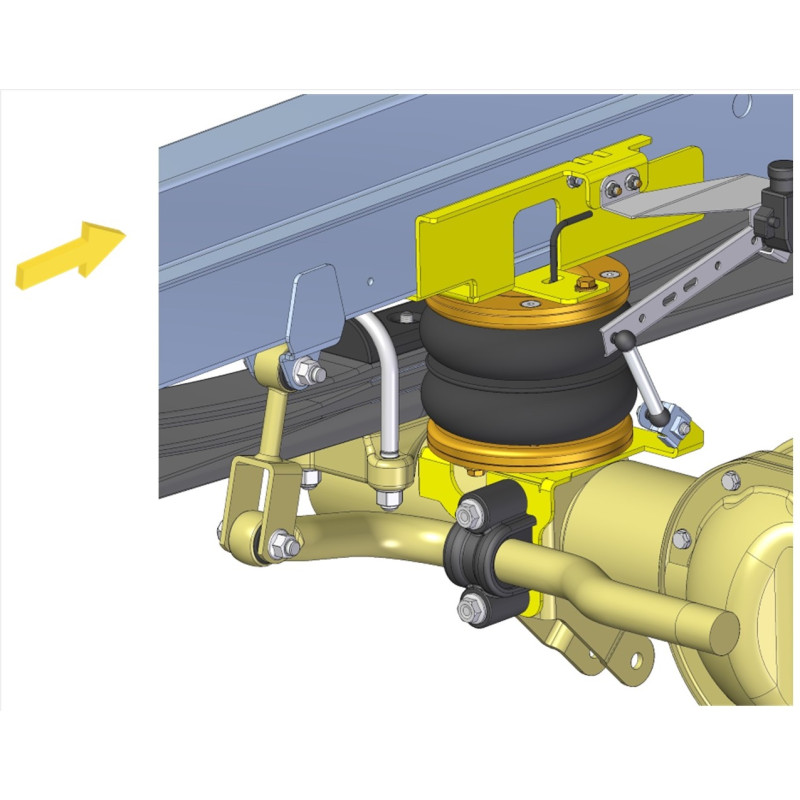 Mercedes Benz Sprinter 500 (2018-) WDB 907 -  přídavné vzduchové pérování Dunlop