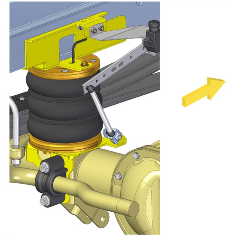 Mercedes Benz Sprinter 500 (2018-)  4x4 WDB 907 - přídavné vzduchové pérování Dunlop