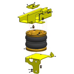 Mercedes Benz Sprinter 500 (2018-)  4x4 WDB 907 - přídavné vzduchové pérování Dunlop