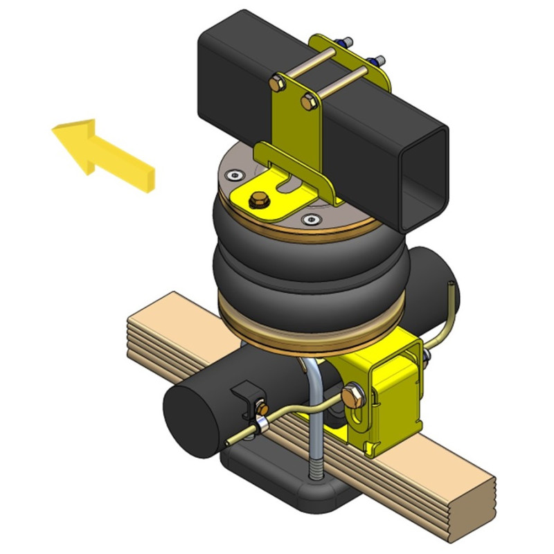 Mitsubishi L200 2WD (1991-2006) -  přídavné vzduchové pérování Dunlop