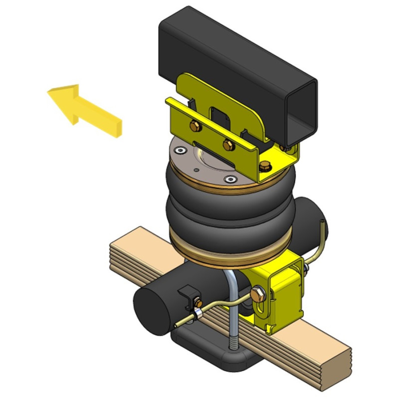 Mitsubishi L200 4WD (1991-2006) - přídavné vzduchové pérování Dunlop