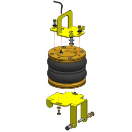 Ford Transit 80/100/120 (1989-2000) zadní pohon, jednomontáž, čtvercová náprava - vzduchové pérování DUNLOP