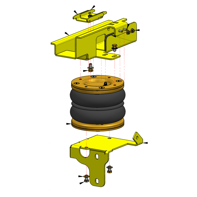 Mitsubishi L200 4WD (2015- ) - přídavné vzduchové pérování Dunlop