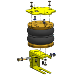 Nissan Single King (1986-) dvojitá kabina D21/D22, 2WD - přídavné vzduchové pérování Dunlop
