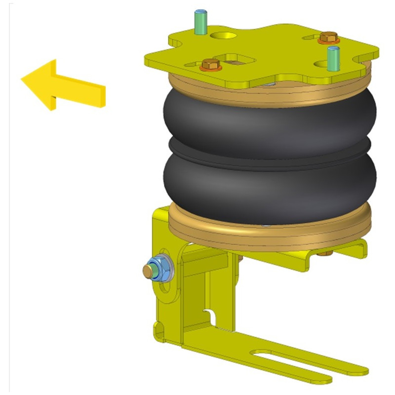 Nissan Single King (1986-) dvojitá kabina D21/D22, 2WD - přídavné vzduchové pérování Dunlop