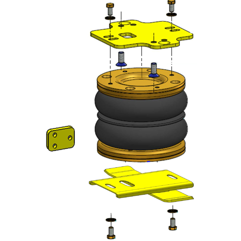 Nissan Single King Navara (1986-),dvojitá kabina D21/D22, 4WD - přídavné vzduchové pérování Dunlop