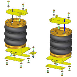 Ford Transit 250/350 (2006-2014) přední pohon, šasi na obytné auto, kotoučové brzdy - vzduchové pérování DUNLOP
