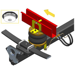 Ford Transit 250/350 (2006-2014) přední pohon, jednomontáž, kotoučové brzdy - vzduchové pérování DUNLOP