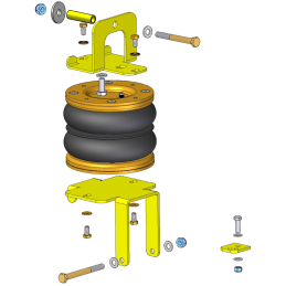 Ford Transit 250/350 (2006-2014) přední pohon, jednomontáž, kotoučové brzdy - vzduchové pérování DUNLOP
