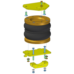 Nissan Interstar X70 (1999-2010)  - přídavné vzduchové pérování Dunlop