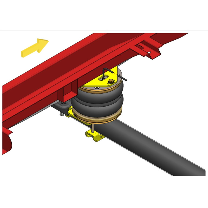 Nissan Interstar X70 (1999-2010)  - přídavné vzduchové pérování Dunlop