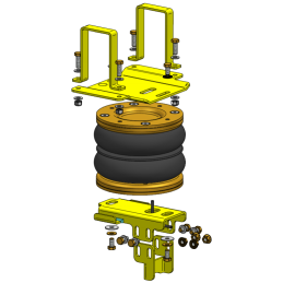 Nissan Navara D40 (2005-2015) - přídavné vzduchové pérování Dunlop