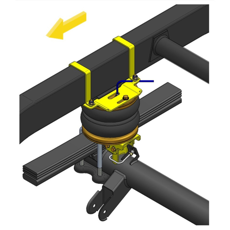 Nissan Navara D40 (2005-2015) - přídavné vzduchové pérování Dunlop