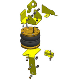 Ford Transit 350 (2001-2006) dvojmontáž, zadní pohon, bubnové brzdy - Vzduchové pérování Dunlop