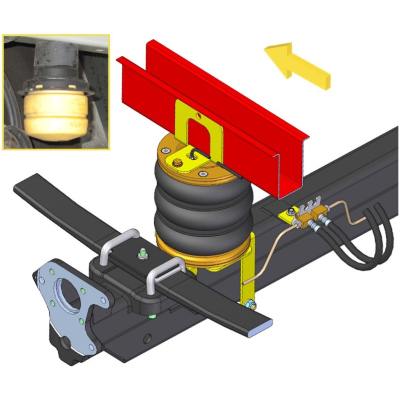 Ford Transit 350 (2010-2014) přední pohon, rozšířený podvozek - vzduchové pérování DUNLOP