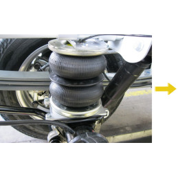 Nissan NV400 X62 (2010-), dvojmontáž, zadní pohon) - přídavné vzduchové pérování Dunlop