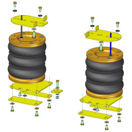 Ford Transit 290/350 (2014-) přední pohon, jednomontáž, vyšší dorazy - vzduchové pérování DUNLOP