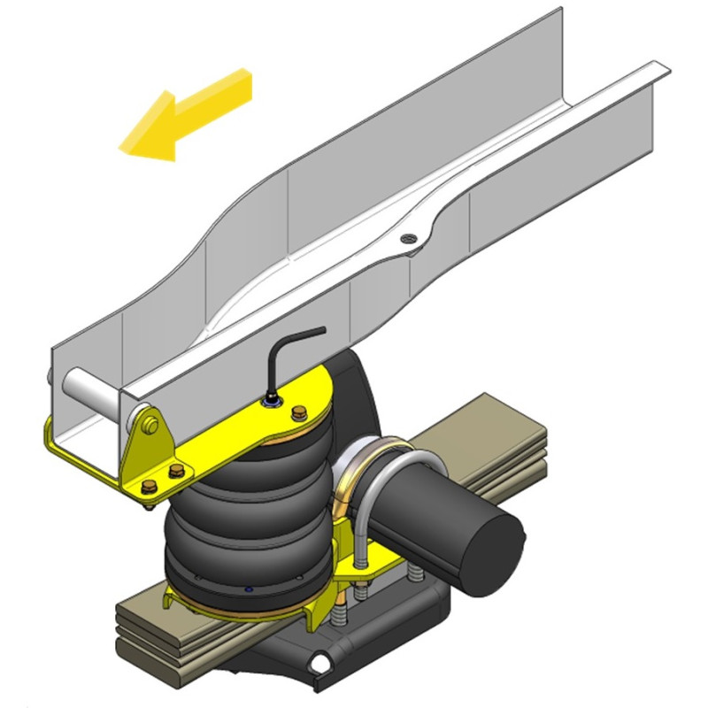 Hyundai H300/H1 (2008-) - přídavné vzduchové pérování Dunlop