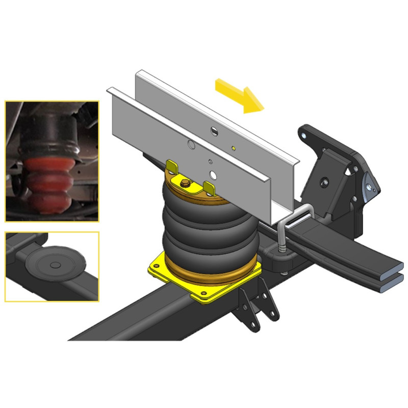 Ford Transit 250/460 (2014-) přední pohon, jednomontáž, rozšířený podvozek - vzduchové pérování DUNLOP