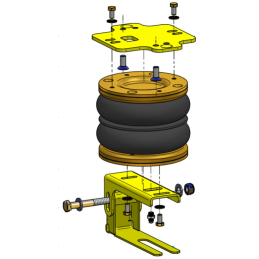 Isuzu D-Max (2005-2012) -  přídavné vzduchové pérování Dunlop