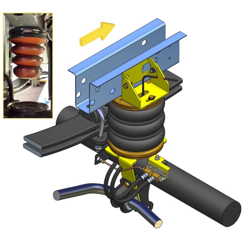 Ford Transit 250-460 (2014-) zadní pohon, dvojmontáž - vzduchové pérování Dunlop