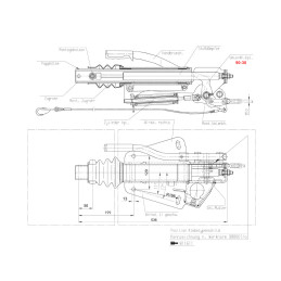 Nájezdová brzda AL-KO 200V (pro 2361) bez kloubu
