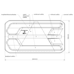 Svítilna Jokon 920 sdružená LED 12V, L-BL/BR/KO/CO/ML, baj7
