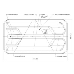 Svítilna Jokon 920 sdružená LED 12V, P-BL/BR/KO/CO/ML, baj7