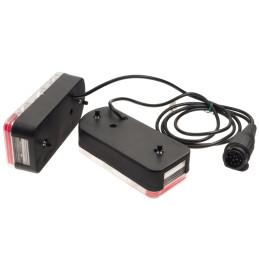 Sada 2ks osvětlení AJ.BA FP40 s kabeláží 1,5m, zástrčka 13-pin pro nosiče kol