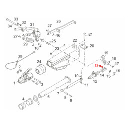 Čep vidlice dvouramenné páky brzdy AL-KO 2,8 VB