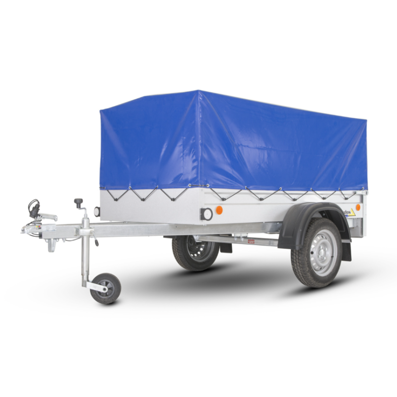 Plachta s konstrukcí Handy 20, podchozí výška 83 cm, modrá