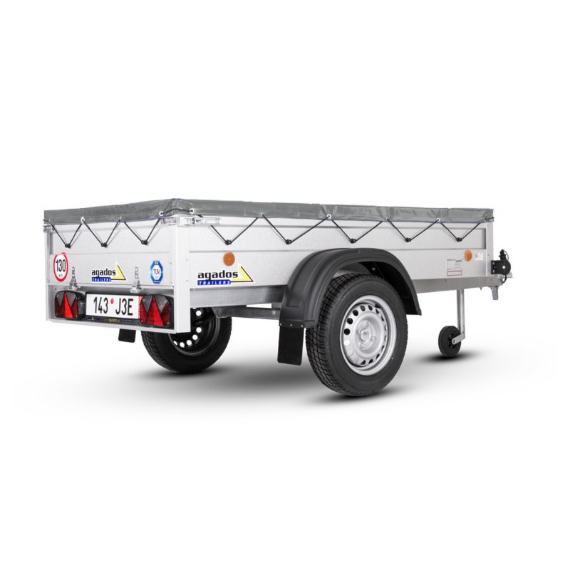 Plachta přes bočnice Handy 3, šedá recykl.