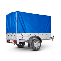 Plachta s konstrukcí Handy 3, podchozí výška 154 cm, modrá