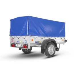 Plachta s konstrukcí Handy 8, podchozí výška 88 cm, modrá