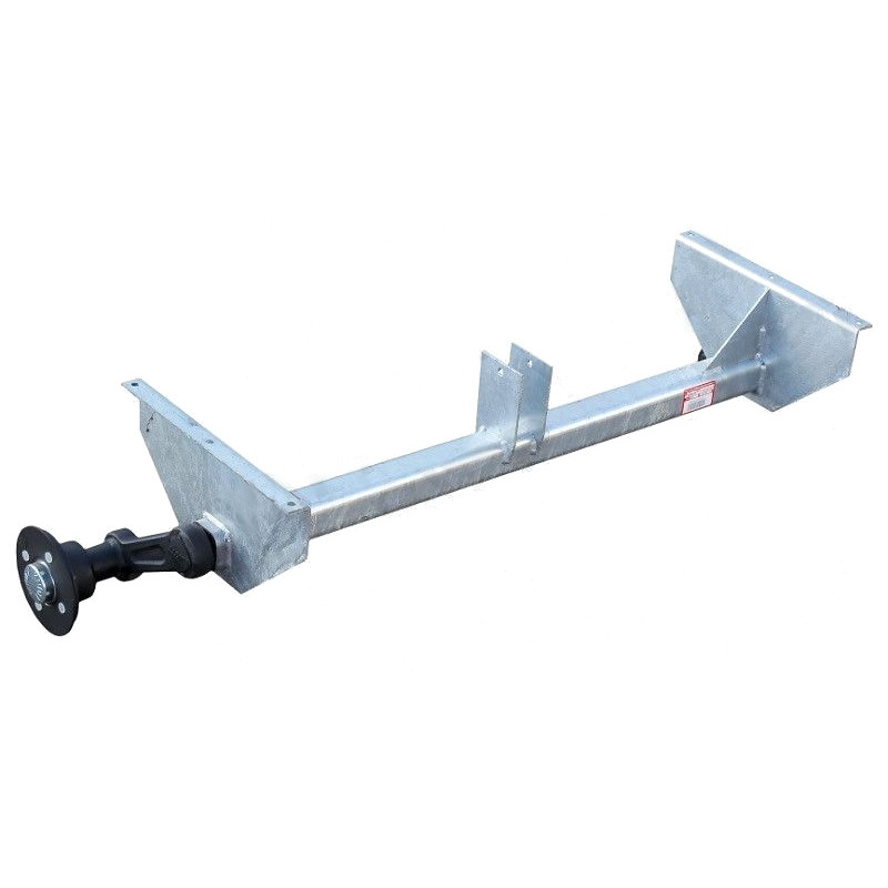 Náprava KNOTT VG 7 (750 kg) b 1056 mm, c 1424 mm, 100x4, patky 159, stř. opěra, Sacher