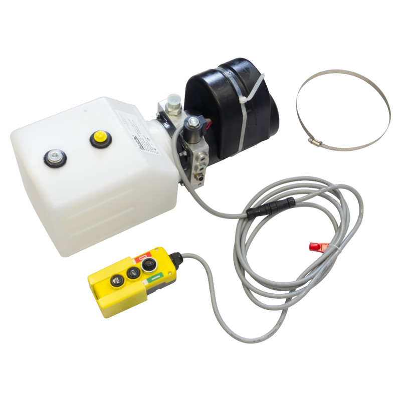 Elektrohydraulické čerpadlo 12V, Binotto, 180bar, s nádrží 8,5l pro přívěsy VAPP