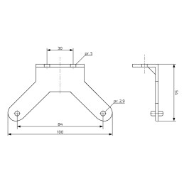 Držák svítilny WAS W64