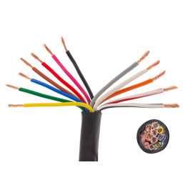 Kabel 12x (7x1,5 + 5x2,5), dvanáctibarevný, metráž